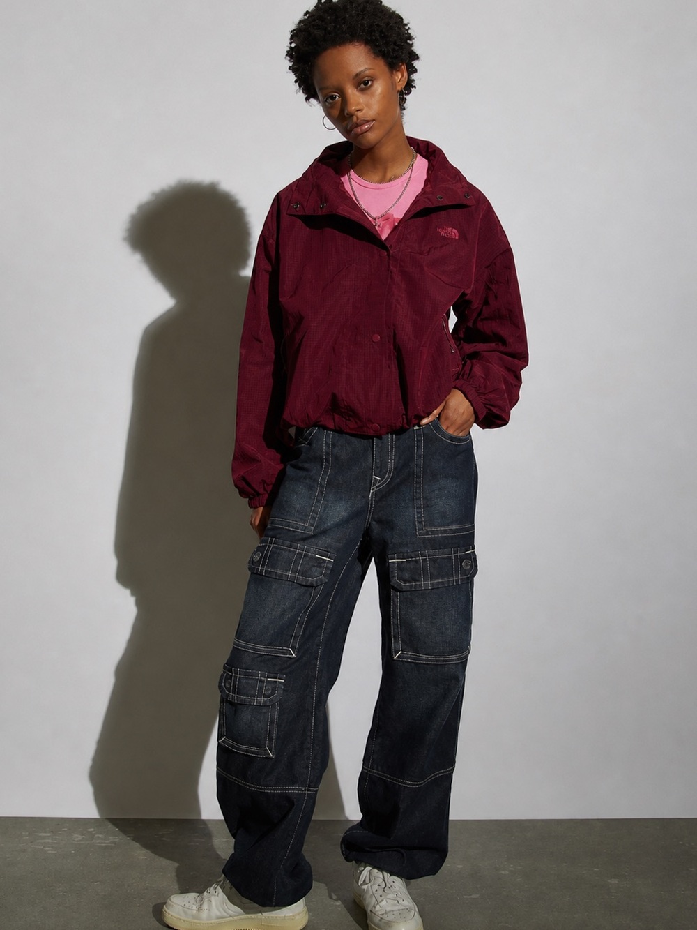 The North Face M66 Utility Wind Jacket – Cropped Hooded Windbreaker Size XS